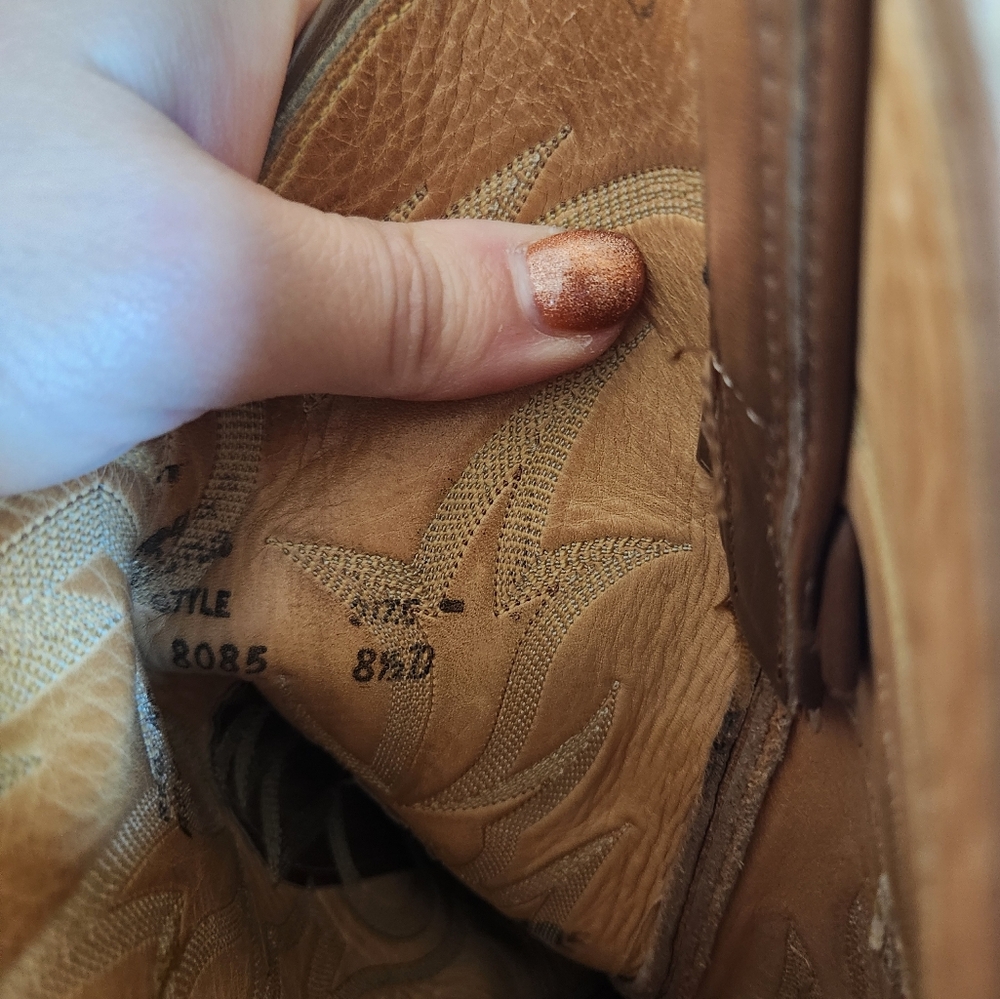 Tony Lama El Rey Collection Vintage Full Quill Ostrich Boots Brown/Tan Size 8.5D - Picture 15 of 16